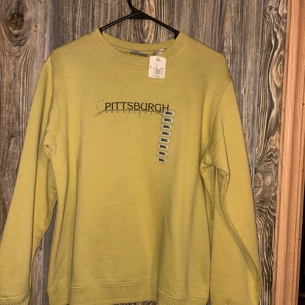 Pittsburgh Graphic Women's Crewneck Sweater - Yellow